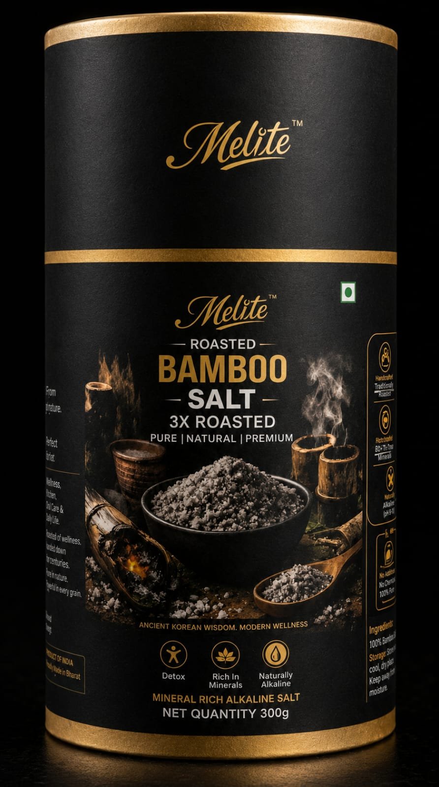 Melite 6X Roasted Bamboo Salt – Premium